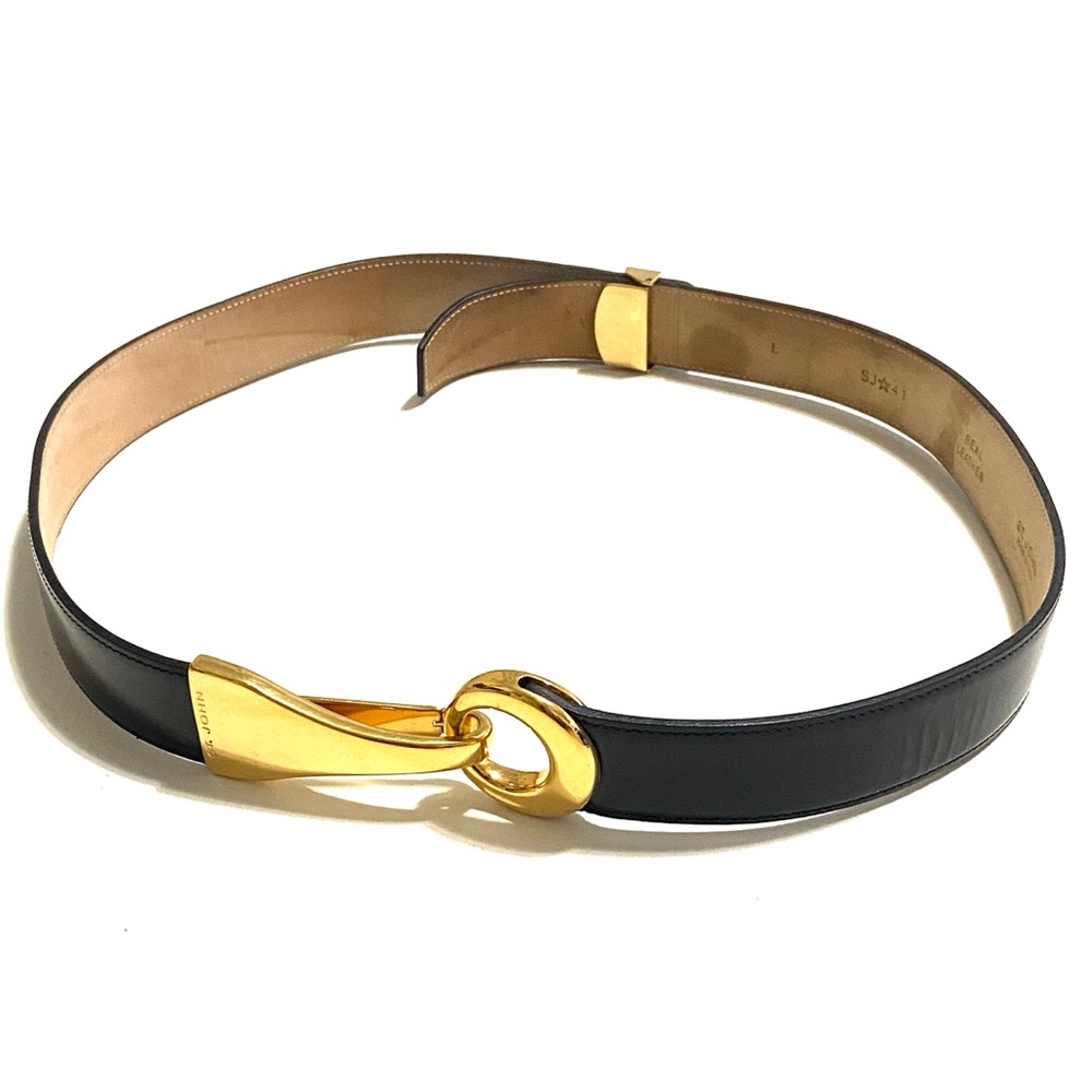 St.John Elegant adjustable Italian leather Horsebit Women's Belt